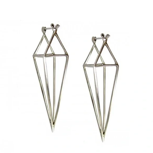 Tawapa Diamond Cube Earrings - Picture 8 of 13